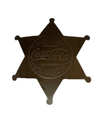 古董可口可乐供应商许可证黄铜星星徽章标准 C 扣针 (4) — 第 1/4 张图片