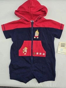 Vintage First Impressions One Piece Romper Baseball Size 24 Months - Picture 1 of 6
