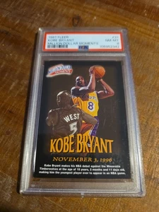 Vintage 1997-98 Fleer Million Dollar Moments Kobe Bryant Karte #31 Psa 8 - Bild 1 von 3