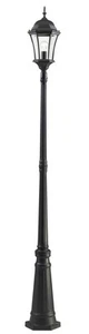 Roseto ZPL28511 Glenn 90" Tall Outdoor Single Head Post Light - Black - Picture 1 of 1