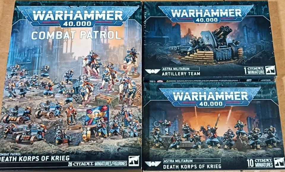 ⚔️WARHAMMER 40K - CUERPO DE LA MUERTE DE GUERRA + PATRULLA DE COMBATE + EQUIPO DE ARTILLERÍA ⚔️ Foto 1 de 1