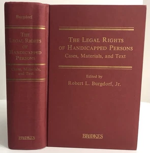The Legal Rights Of A Handicapped Person Case, Materials, Text Burgdorf Jr 1980 - Picture 1 of 13