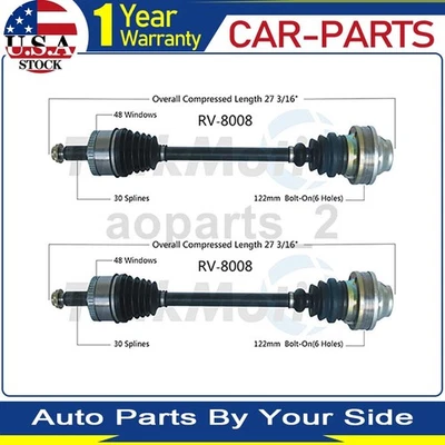 2 Rear TrakMotive CV Axle Joint Shaft For Land Rover Range Rover 2006 2005 2004 - Image 1 of 2