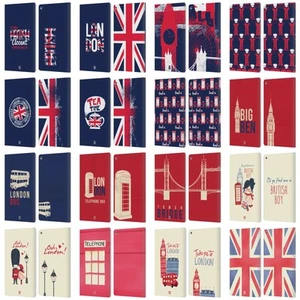 HEAD CASE DESIGNS LONDON BEST LEATHER BOOK WALLET CASE COVER FOR AMAZON FIRE - Picture 1 of 22