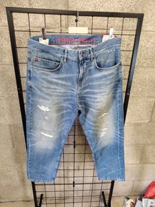 Hugo Boss Mens Jeans 340 Loose Tapered Fit Cropped W34 L28 Brand New With Tags - Picture 1 of 7