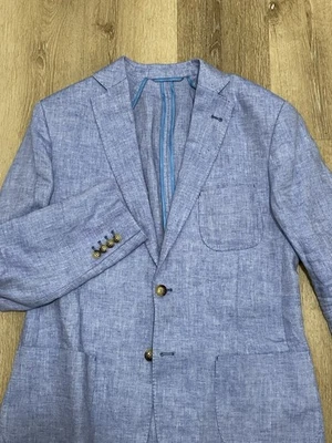 Vineyard Vines Blazer Mens 40 R Baby Blue Performance Stretch - Image 1 of 4