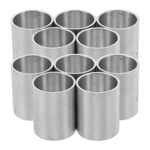  10 piezas portavelas de aluminio taza de velas tazas de metal protectores contra goteo - Imagen 1 de 12