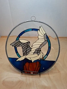 Vintage 8" Stain Glass Sun Catcher  Seagull -  - Picture 1 of 6