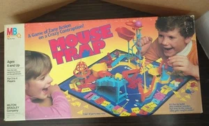 Milton Bradley Mouse Trap Board Game, VTG 1986 Zany Action Crazy Contraption - Picture 1 of 13
