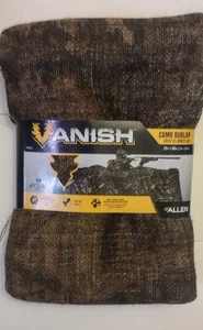 Allen Vanish Camo Burlap 12 feet x 54 inches Deer Hunting Blind Mossy Oak Tent   - Picture 1 of 3
