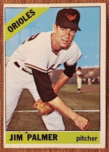 1966 Topps #126 Jim Palmer Baltimore Orioles Original Rookie Baseball Card