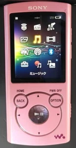 Sony Walkman NW-S764 MP3 8GB Digital Media Player Pink Japanese Language Used - Picture 1 of 5
