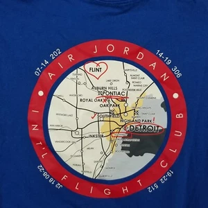 Detroit Nike Air Jordan T-Shirt Jumpman x Two 18 Men Small DV6962-477 - Picture 1 of 12