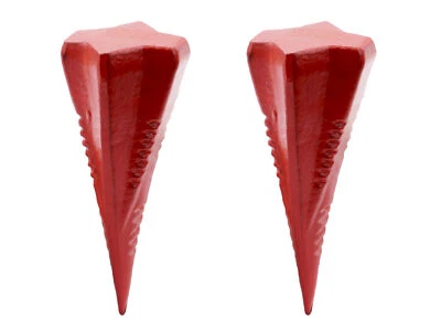 2x SECURA Spaltkeil 1,6kg | Ø 7,5cm Keil Holzspaltkeil Spaltgranate Holzspalter