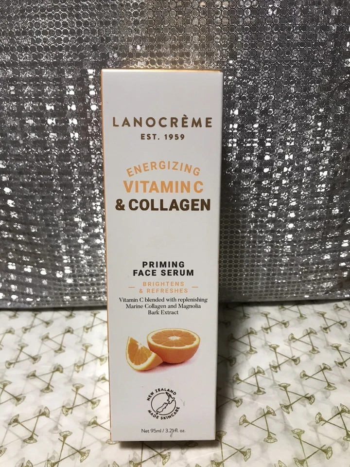 Lanocreme Energizing Vitamin C & Collagen Priming Face Serum 95ml New & Boxed - Image 1 of 1