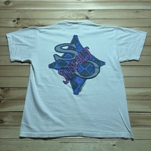 Vintage 90s Sideout Sports Surfing Surf Single Stitch White Shirt Size XL - Picture 1 of 11