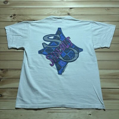 Camisa Blanca De Colección Años 90 Sideout Deportes Surf Surf Puntada Única Talla XL Foto 1 de 4