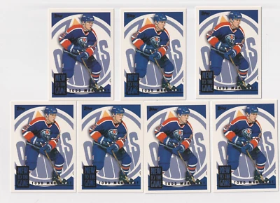 1995-96 Topps NEW TO THE GAME insert # 3NG Todd Marchant EDMONTON OILERS - Image 1 of 3