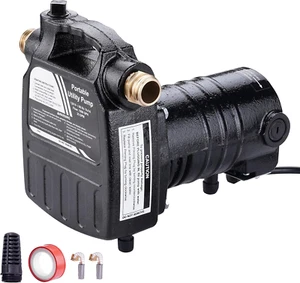 1/2HP 1450GPH 115-Volt Cast Iron Portable Electric Power Utility Transfer Water - Picture 1 of 6