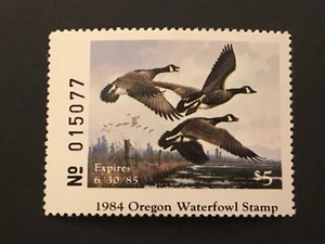ICOLLECTZONE US Oregon 1984 #1 Duck Stamp VF NH - Picture 1 of 1