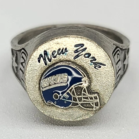 ⭐ New York Giants NFL Football Pewter Souvenir Collector Ring Cover