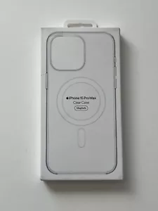 Genuine Apple iPhone 15 Pro Max Clear Hard Case with Magsafe Never Used Open Box - Picture 1 of 2