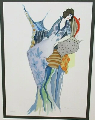 ITZCHAK TARKAY "PORTRAIT OF WOMAN" LIMITED EDITION HAND SIGNED SERIGRAPH C.O.A. - Image 1 of 4