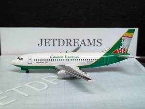 1/200 CASINO EXPRESS BOEING 737-200 GREEN KING OF DIAMONDS N456TM AVIATION 200 - Picture 1 of 11