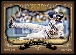 2012 Topps Gypsy Queen Matt Kemp #SS-MK Sliding Stars Los Angeles Dodgers - Picture 1 of 2