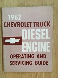 Original 1962 Chevrolet TRUCK DIESEL ENGINE Operating and Servicing Guide - Bild 1 von 5
