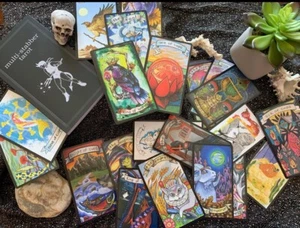 Multi Staber Tarot Card Deck Animal Themed Life Cycle Art Cards - Picture 1 of 4