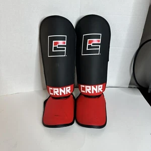 Combat Corner CRNR Prospect Shin Guards Kids MMA Boxing Muay Thai Training Safe - Picture 1 of 15