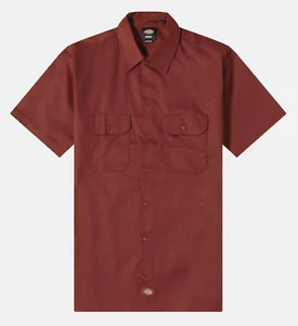 Nueva camisa de manga corta DICKIES Work Rec para hombre. XL (48"). Ladrillo rojo. - Imagen 1 de 4