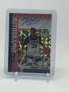 Mosaic Basketball 2020-21 - Jarrett Culver Red/Yellow Fusion Prizm Auto