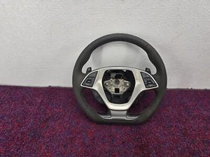 CHEVROLET CORVETTE GRAND SPORT 14-19 OEM PEDAL SHIFTER SUEDE STEERING WHEEL - Picture 1 of 15
