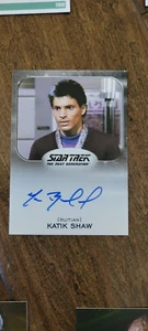 2022 RITTENHOUSE STAR TREK TNG INSCRIPTIONS AUTO CARD MARC BUCKLAND KATIK SHAW - Picture 1 of 1