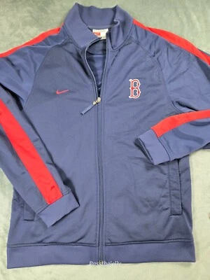 Vtg Nike Track Jacket Mens Medium Boston Red Sox Full Zip Baseball - Image 1 of 4