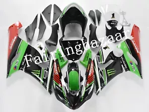 Kit de carenado de inyección ABS negro verde rojo apto para ZX6R 636 2005 2006 MOTOCARD - Imagen 1 de 8