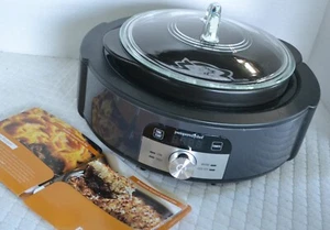Pampered Chef ROCKCROK® 2.5 Quart EVERYDAY PAN + DIGITAL SLOW COOKER STAND Set - Picture 1 of 10