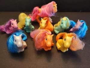Konvolut (9) Vintage 1997 Schlüsselband PONY Figuren lila rosa orange gelb grün weiß - Bild 1 von 12