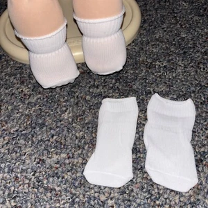 Calcetines blancos nuevos para niño/muñeca Cabbage Patch - Imagen 1 de 3