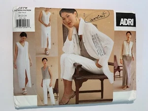 Vogue 2279 Jacket Dress Top Pant Skirt Designer Adri Sewing Pattern 20-24 Uncut - Picture 1 of 3