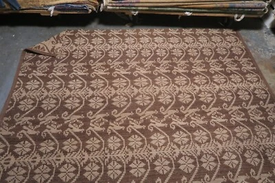 Vintage MCM European Scandinavian Weaving Throw Rug Blanket Handmade 72"x98" - Image 1 of 4