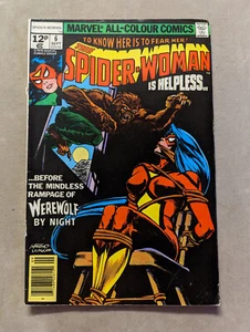 Spider-Woman #6, Marvel Comics, 1978, Werwolf bei Nacht, KOSTENLOSES UK VERSAND - Bild 1 von 5