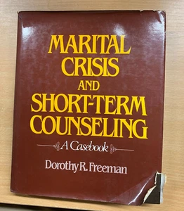 1982 1ST EDITION "MARITAL CRISIS & SHORT-TERM COUNSELING" USA HARDBACK BOOK (P5) - Picture 1 of 16