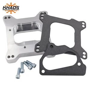 Adaptador colector de admisión de 4 barriles Chevy TBI Onto Holley Edelbrock 1,7 abierto - Imagen 1 de 7