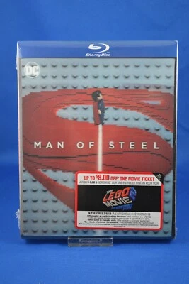 Man of Steel  Blu ray Walmart Exclusive Lego Movie 2 Lenticular slipcase NEW - Image 1 of 3
