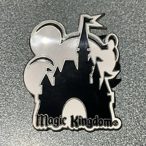 Disney Magic Kingdom Mickey & Cinderella's Castle (Black/White) TRADING Pin 2001 - Picture 1 of 2