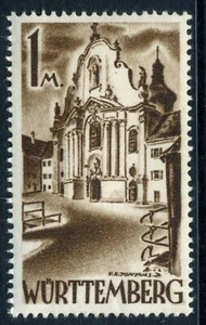 Germany 1947 Wurttemberg 1 Mark Sc #8N13 MNH C520 - Picture 1 of 1