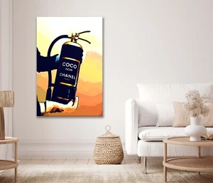 Man with Luxury Black Bottle Canvas Unframed or Poster Print Wall Art - Bild 1 von 3